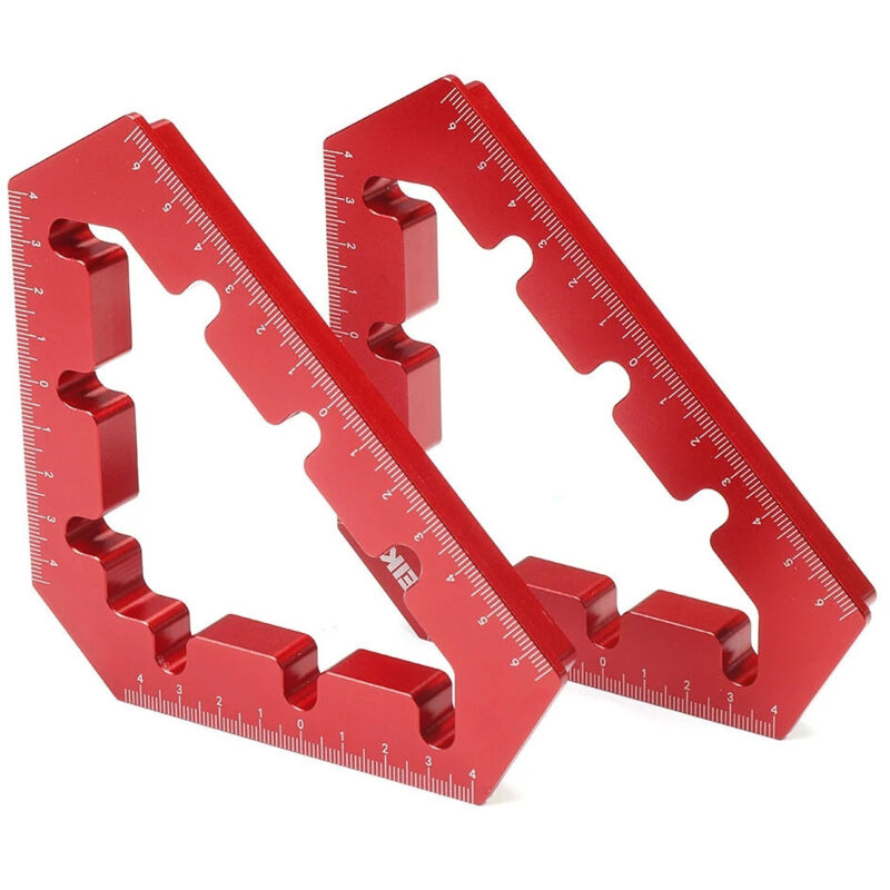 Pinces à angle droit en alliage d'aluminium avec angle de positionnement de 45/90 degrés outils de travail du bois carré de charpentier pour le