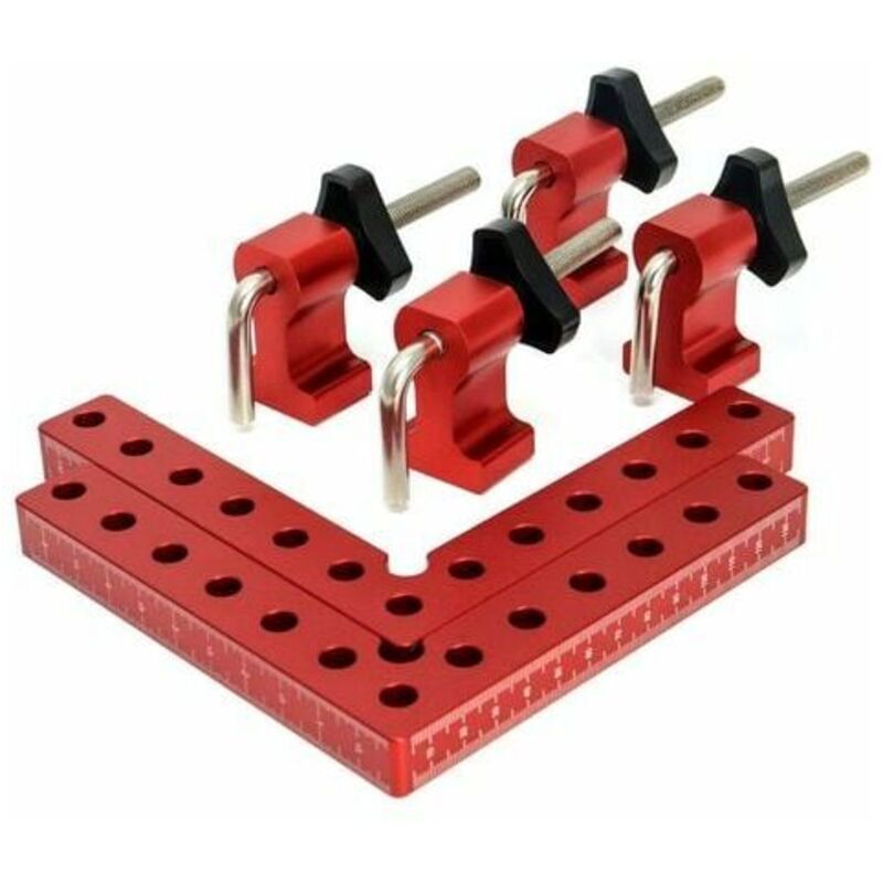 Lablanc - Pinces de fixation d'angle à 90 degrés – Équerre de positionnement – ​​Outil de serrage pour le travail du bois – Pour tiroirs d'armoires à