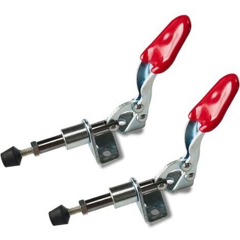 Pinces à Bascule, 2 Pièces Maintien Push Pull Action Outil À Main Bascule Outil Main Dégagement Rapide Pince Manuelle Loquet Levier Horizontal Serrage Barre de Dégagement Rapide (45kgf)