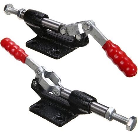 Pinces à Bascule,2 Pièces Maintien Push Pull Action Outil À Main Bascule Outil Main Dégagement Rapide Pince Manuelle Loquet Levier Horizontal Serrage Barre de Dégagement Rapide (227kgf)
