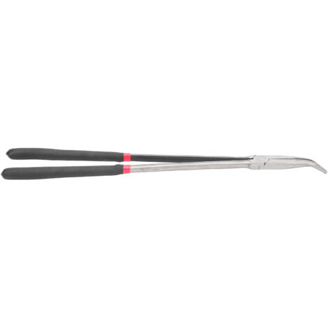 Pinces à bec courbé à 45 degrés avec manche long en acier, outil manuel 400mm (16 pouces)