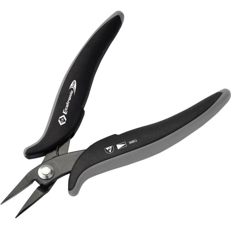 C.K T3890 antistatique (ESD) Pince à bouts pointus droite 145 mm