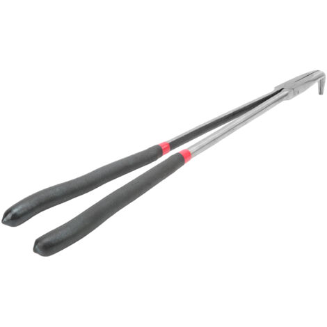 Pinces à bec extra-longues 400mm avec mâchoires coudées à 90°, outils de réparation