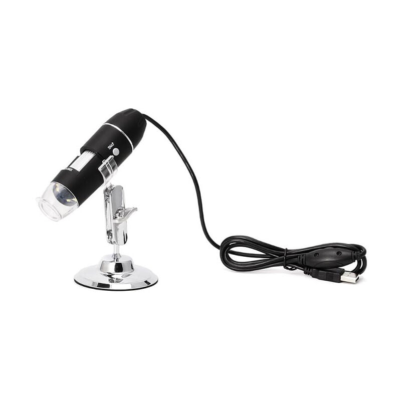 LIFCAUSAL Microscope Numérique Portable USB 1600X pour Inspection Industrielle Loupe de Détection à Main avec 8 LED Réglables