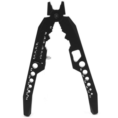 Pinces à chocs multifonctions pour amortisseurs Traxxas HSP, tête sphérique et clips inclus (Noir)