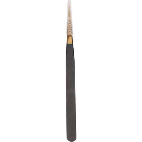 Pinces à cils en acier inoxydable pour extensions volume et individuelles, finition or luxe