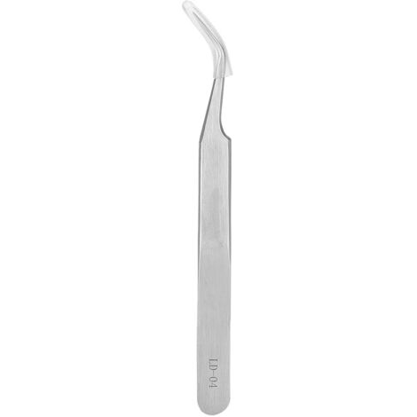 Pinces à cils recourbées en acier inoxydable pour extensions et faux cils