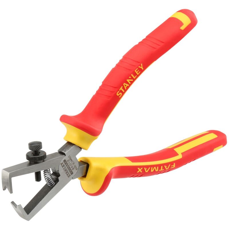 Stanley - Pince à Dénuder - 170 mm - Isolée 1000V - Tête Chromée et Inoxydable 0-84-010