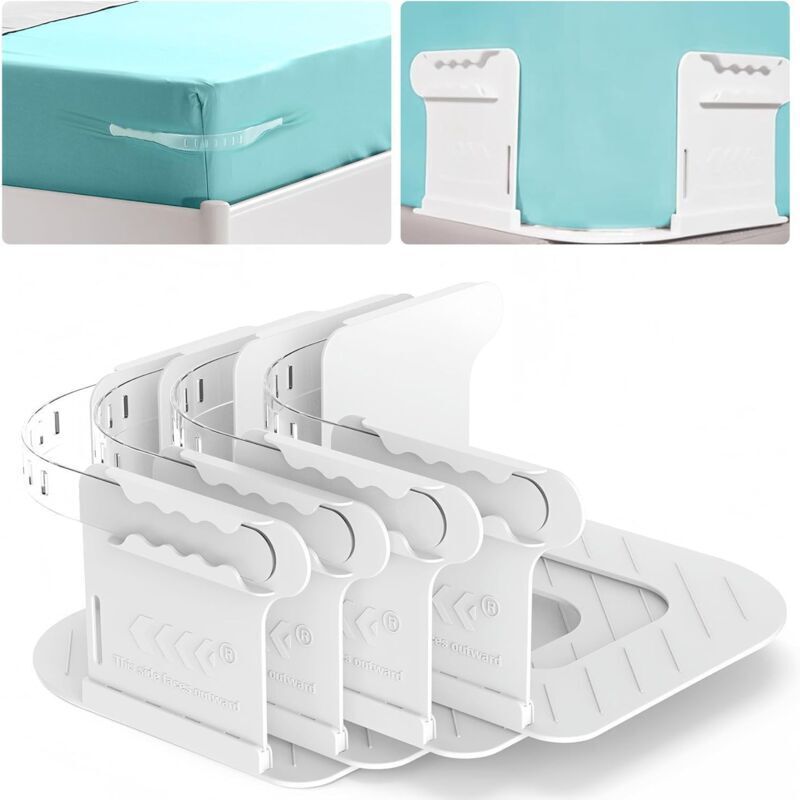 Pinces à draps amovibles, faciles à installer, adaptées aux matelas de 15 à 30 cm d'épaisseur, les pinces à draps peuvent maintenir les draps fermes
