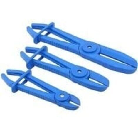 Pinces à Durite, 3 Pièces Pinces de Tuyau Ligne, Pinces à Clamper Les Durites, Pince Collier Durite, Pince Durite Refroidissement pour Tuyaux à Essence, Economie de Carburant, 155, 185, 250mm