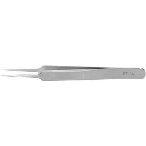 Pinces à Greffe de Cils Droites Courbées en Arc pour Extensions de Cils, Embout Aiguille ST‑14