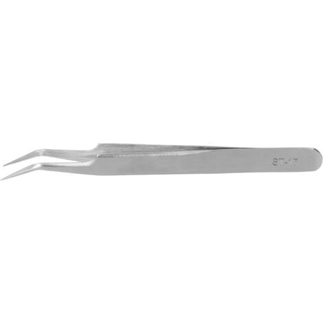 Pinces à Greffe de Cils Droites Courbées en Arc pour Extensions de Cils ST‑17‑Tête Courbée