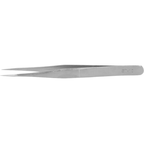 Pinces à greffer les cils, forme droite, incurvée et arquée pour extensions de cils - Manche court, tête droite ST‑10