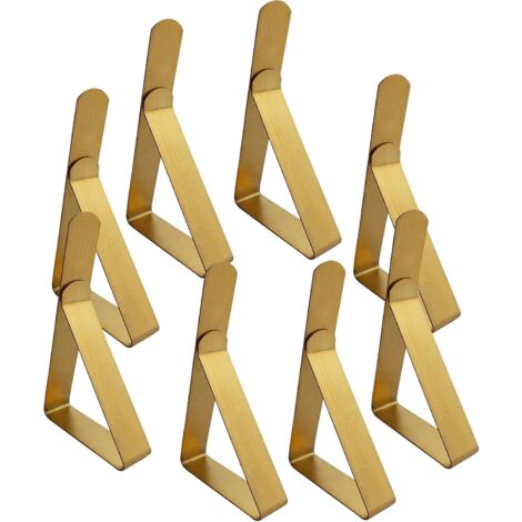 TANABATA Pinces à Nappe 8 Pièces Nappe Clips Pinces pour Nappe de Table Pince Nappe Clip Exterieur Ajustable Attache Nappe Jardin pour Cuisine Bureau Restaurant Pique-Nique Mariage Fête