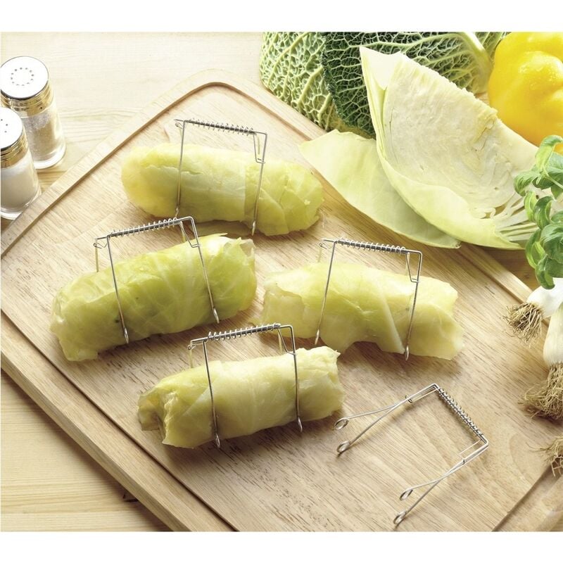 Westfalia - Pinces à viande de cuisine, boucles, 10 pièces, acier inoxydable, wenko