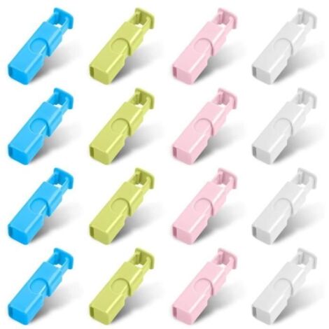 Pinces à Sac à Pain - Non spécifié - 16 PCS - Réutilisables - Multi-couleurs - Sécurisées