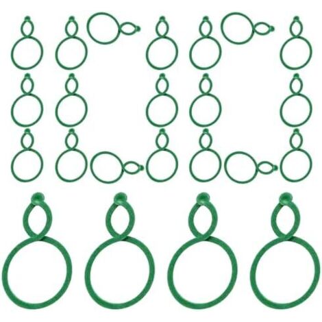 Pinces à vis, 100 pièces réutilisables, fixateurs pour plantes sûres et flexibles – de traction vis rampantes intérieur extérieur UVA fruits fleurs -