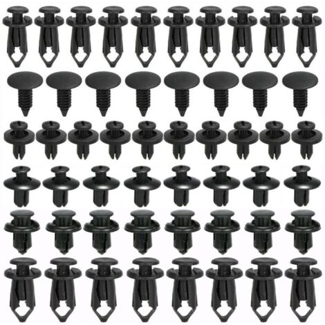 Pinces automobiles, 190 pièces Clips de rivets en plastique Attaches de protection de rivets en plastique de différentes formes et tailles Garniture de porte de panneau automobile universelle