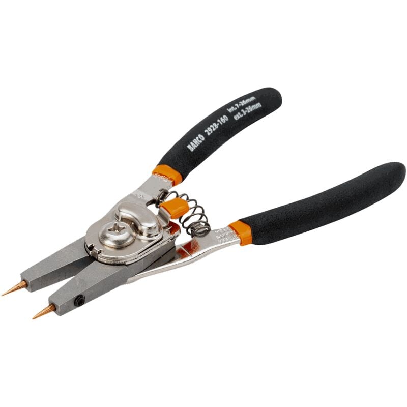 Pince réversible à circlips intérieurs et extérieurs 250 mm - 2928-250 - Bahco