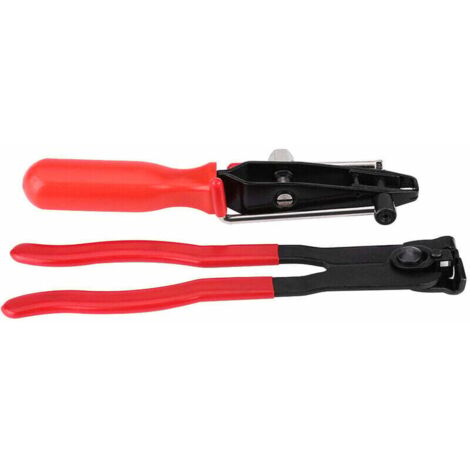 Pinces Collier Cardan et Pince Colliers Bandes à Sertir, Dust Casing Bundle Pliers pour Bottes d'Essieu avec Dispositif de Coupe de Sangle Tubulaire Jeu de Pinces