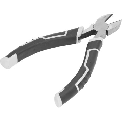 Pinces coupantes diagonales 6" acier carbone trempé, mâchoires durcies pour coupe câble et fil électrique, manches antidérapants.