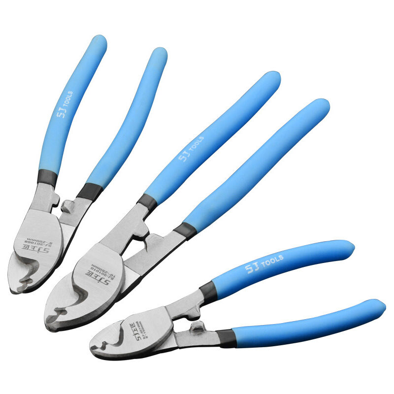 Pinces Coupe-Câbles Coupe Câbles à Dénuder 160mm (6') + 210mm (8')+240mm (10'), Pince Coupante Robuste pour Fils de Cuivre en Aluminium
