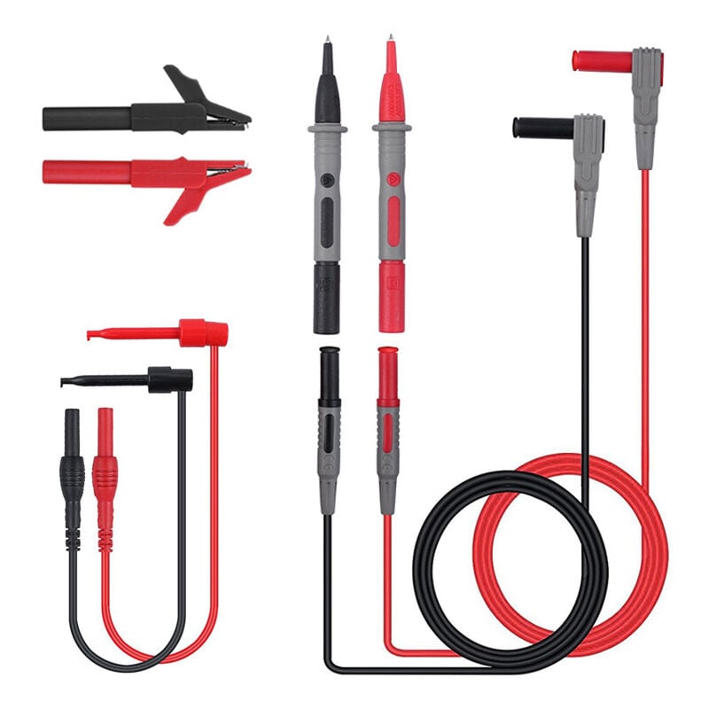 Pinces crocodiles multimètre Gadgets électroniques Pinces crocodiles pour véhicules Câbles multimètre pour véhicules électroniques Pinces crocodiles