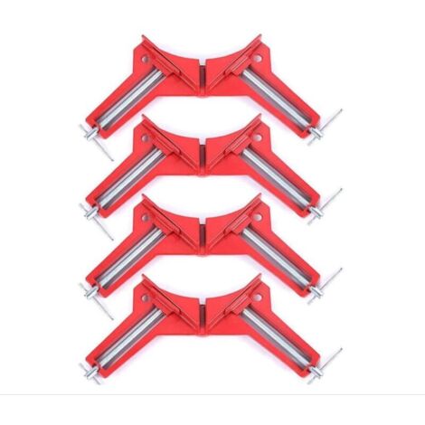 Pinces d'angle pour le travail du bois-Angle droit de 90 degrés Outil de charpentier-Pince d'angle   4 pièces