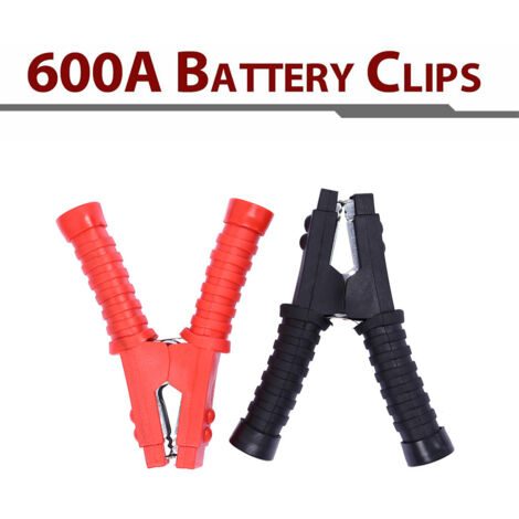 Pinces de batterie automobile YD256 en cuivre pur 400 A, pinces de batterie plaquées cuivre, clips de démarrage, une paire
