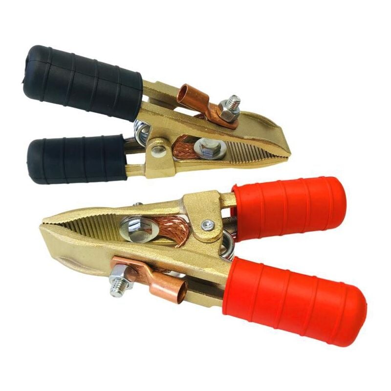 Pinces de démarrage en laiton (+ et -) 400 amp - lot de 2 PINCESChargeur, Câbles de démarrage et de démarrage