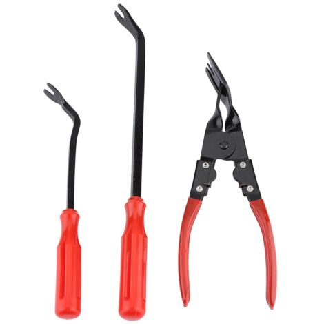 Pinces de dépose pour panneaux de portes auto - Kit de 3 outils de carrosserie