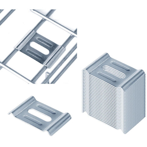Pinces de fixation pour goulottes métalliques  pinces de serrage pour goulottes de câbles  support en treillis métallique pour câbles de 4 à 6 mm de diamètre