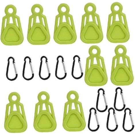 Pinces de fixation réglables pour bâches d'extérieur, robustes, en forme de dents, pour auvent, camping, caravane, toile d