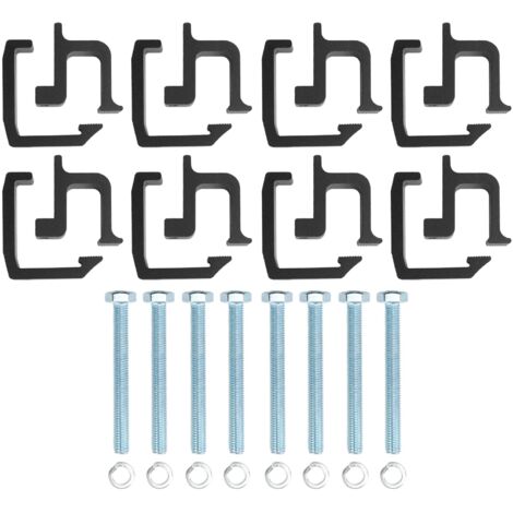 Pinces de montage pour capuchon de lit de camion, 16 pièces, Clips de coque de camping-car de remplacement pour Chevy Silverado 1500 2500 3500 noir