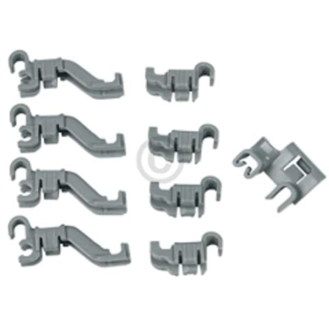 Pinces de panier compatibles avec Bosch 00632372 pour panier inferieur de lave-vaisselle