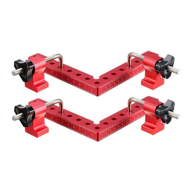 Pinces de règle de positionnement à angle droit en alliage d'aluminium 140mm Jmax Hasaki