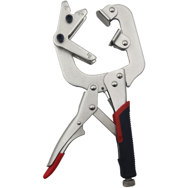 Pinces de soudage polyvalentes Pinces de soudage Pinces vigoureuses en acier Pinces à angle droit C Pince buse Pince de soudage réglable