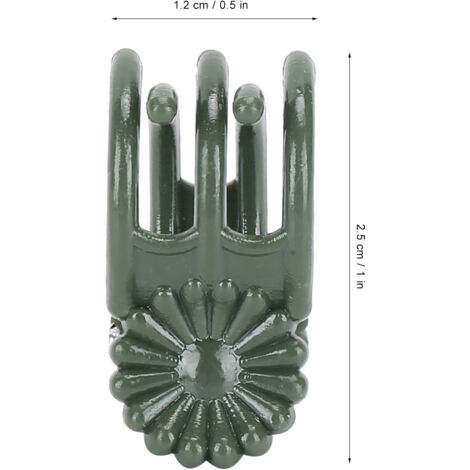 Pinces de support pour plantes - Attaches Chrysanthème - Lot de 100 - Pin intégré - Matière plastique durable - Fixation légère des tiges florales