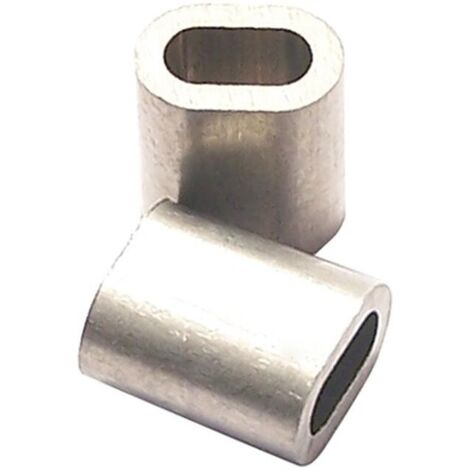 5mm 6mm 4mm 10mm G/én/érique Ferrules De C/âble De C/âble dacier en Aluminium DE 10 Pi/èces Sertissant des Douilles De Boucle 3mm 8mm