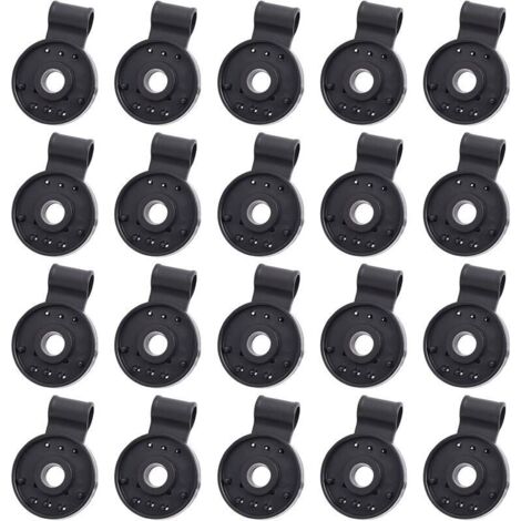 Pinces en plastique pour filet d'ombrage – Lot de 20 unités, fixation rapide et résistante pour serres ou toiles extérieures