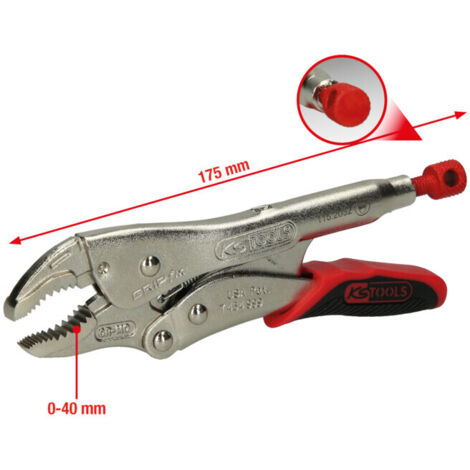 Pinces étaux-ajustables,L=175mm