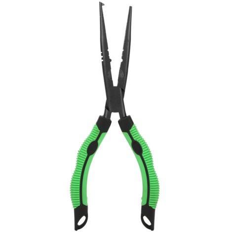 Pinces multifonctions en alliage d'aluminium pour pêche - Décrocheur, coupe-ligne et ciseaux (18 cm)