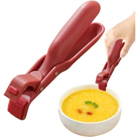 Pinces Multifonctions - Non spécifié - Rose Vif - Silicone - Anti-brûlure - Prise Sûre