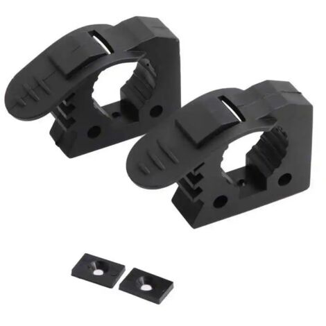Pinces noires (2 pièces) adaptées à tous les modèles de véhicules ou à une installation en intérieur Outil de 3-4 cm