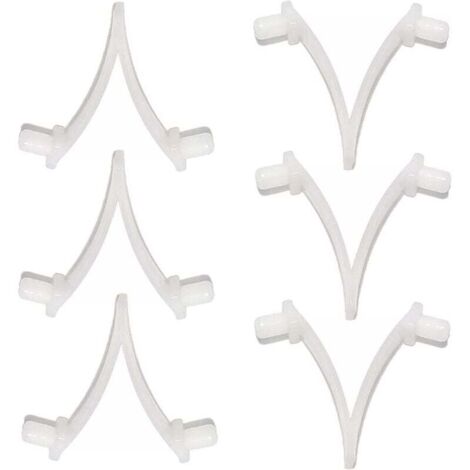 Pinces papillon pour piscine - Ensemble de 6 pièces, adaptées aux brosses de piscine, aux écumoires, aux aspirateurs, aux mini aspirateurs à jet et aux perches télescopiques.