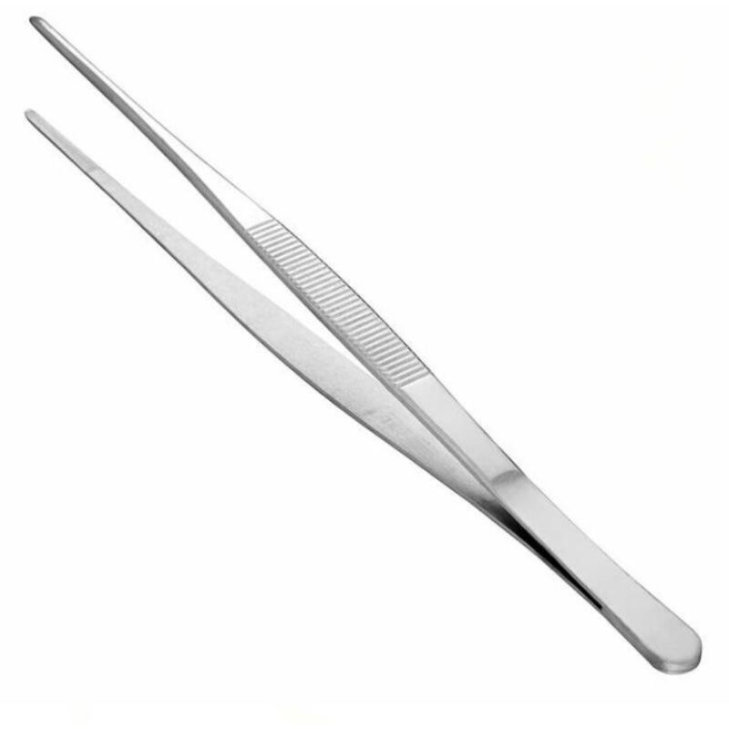 Pincette pour terrarium 30 cm de long - pincettes d'alimentation - Pince à épiler - version droite - acier inoxydable