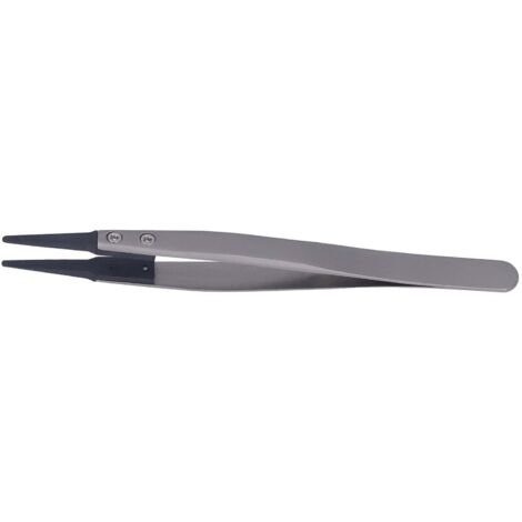 Pincettes coudées rondes antistatiques avec pointe en plastique interchangeable pour réparation électronique