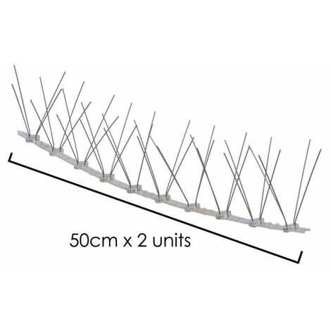 Pincho Anti Paloma 0,5 Metros Polietileno Pincho Doble 30 Pinchos