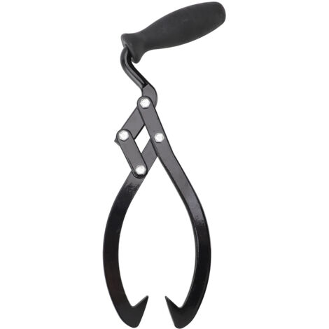 Pincho de madera resistente de 25 cm para mover y manipular leña.