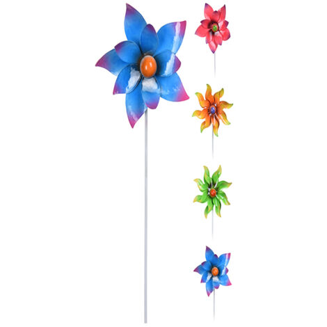 PINCHO FLOR 5 PETALOS METAL 90 CM